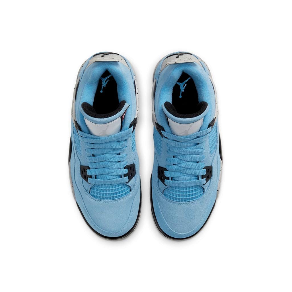 Air Jordan 4 Retro University Blue GS — 3.5 UK — Top View
