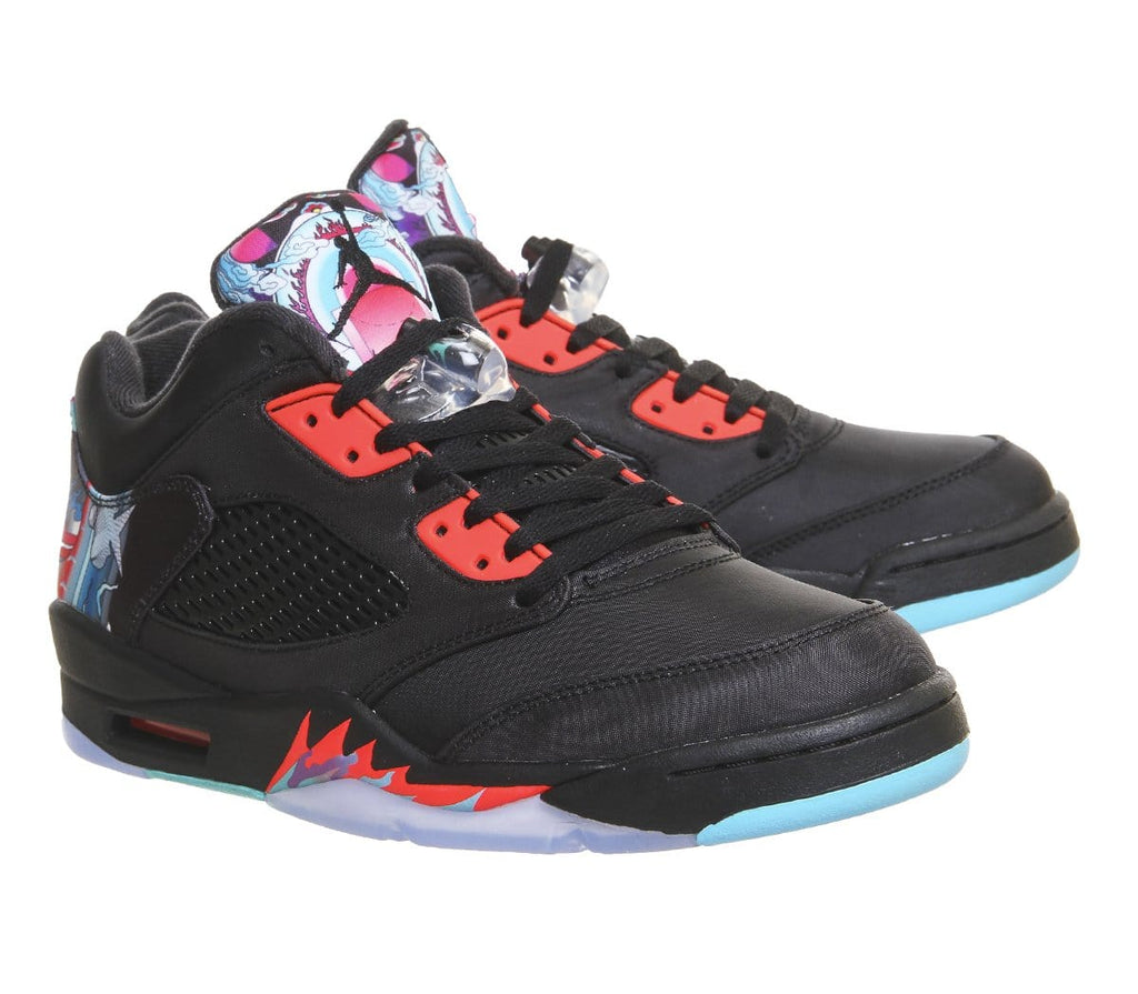 Air Jordan 5 Retro Low Black Crimson 'CNY' — UK 3 | EU 35.5 | US 3.5 — Side View