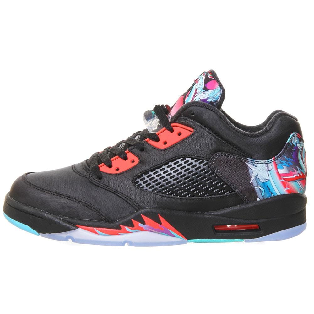 Air Jordan 5 Retro Low Black Crimson 'CNY' — UK 3 | EU 35.5 | US 3.5 — Front View