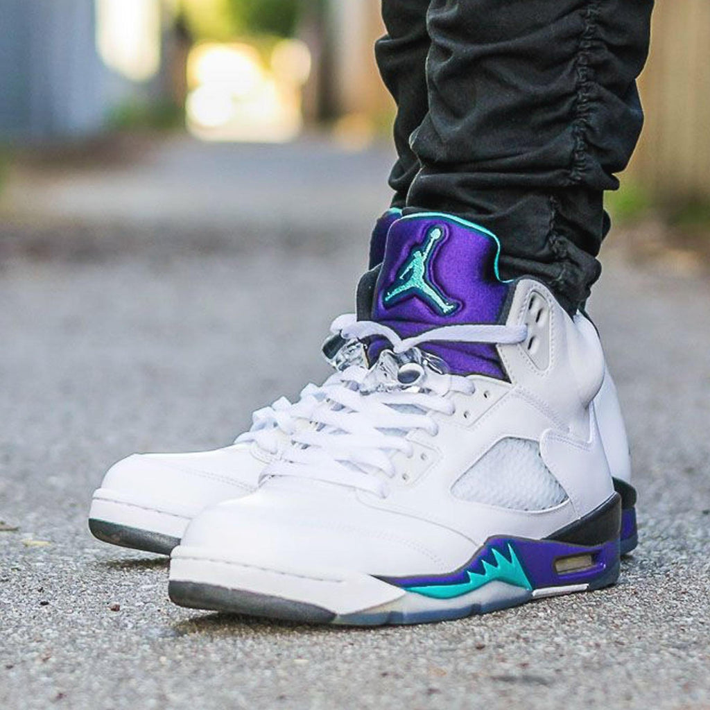 Air Jordan 5 Retro 'Grape' 2013 — UK 3 | EU 35.5 | US 3.5 — Lifestyle View
