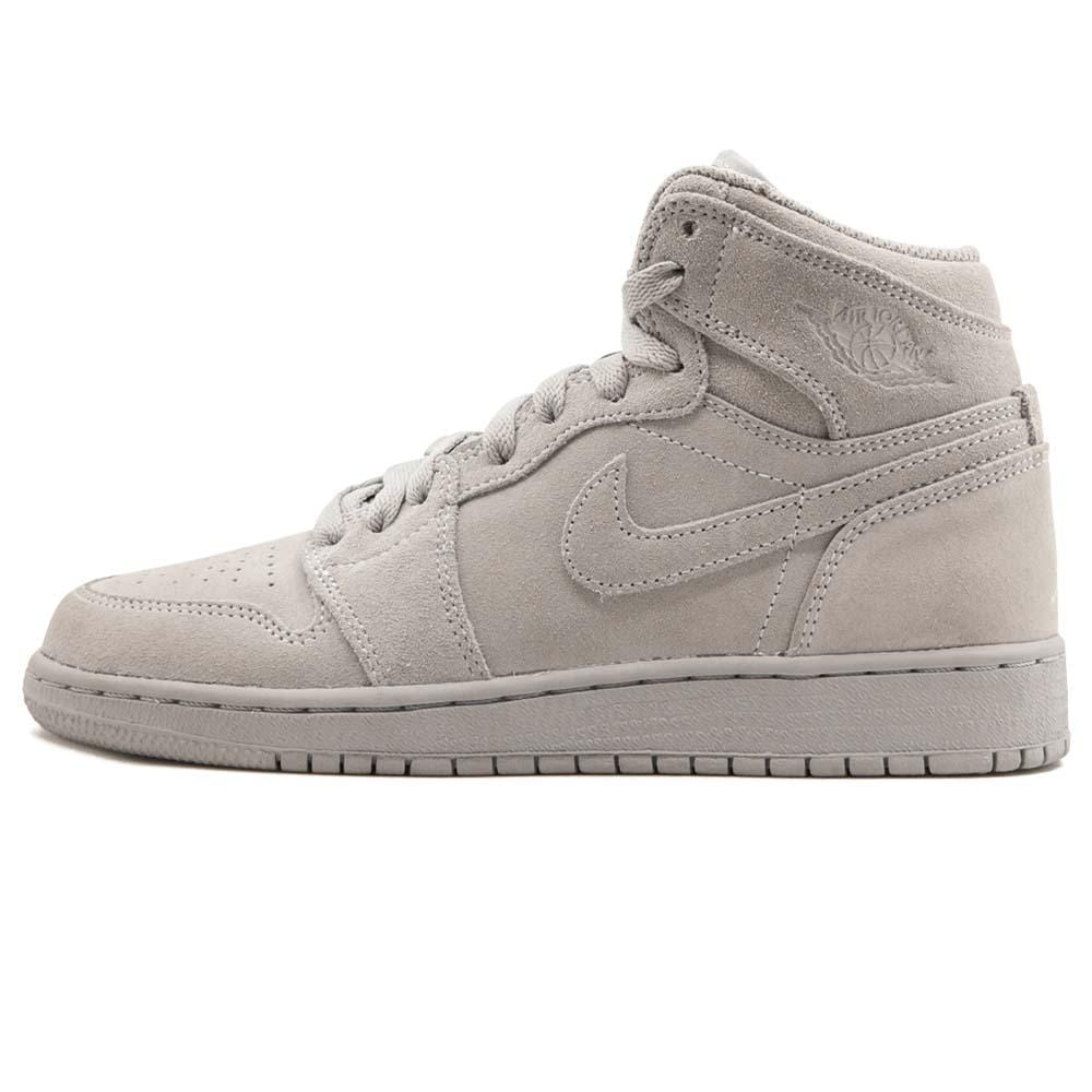 Air Jordan 1 Retro High GS 'Grey Suede' — UK 13.5 | EU 32 | US 1Y — Front View