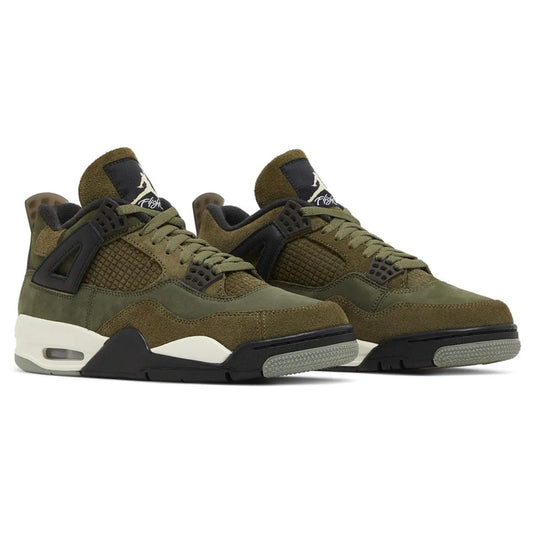 Air Jordan 4 Retro SE 'Craft Olive' — 3 UK — Side View
