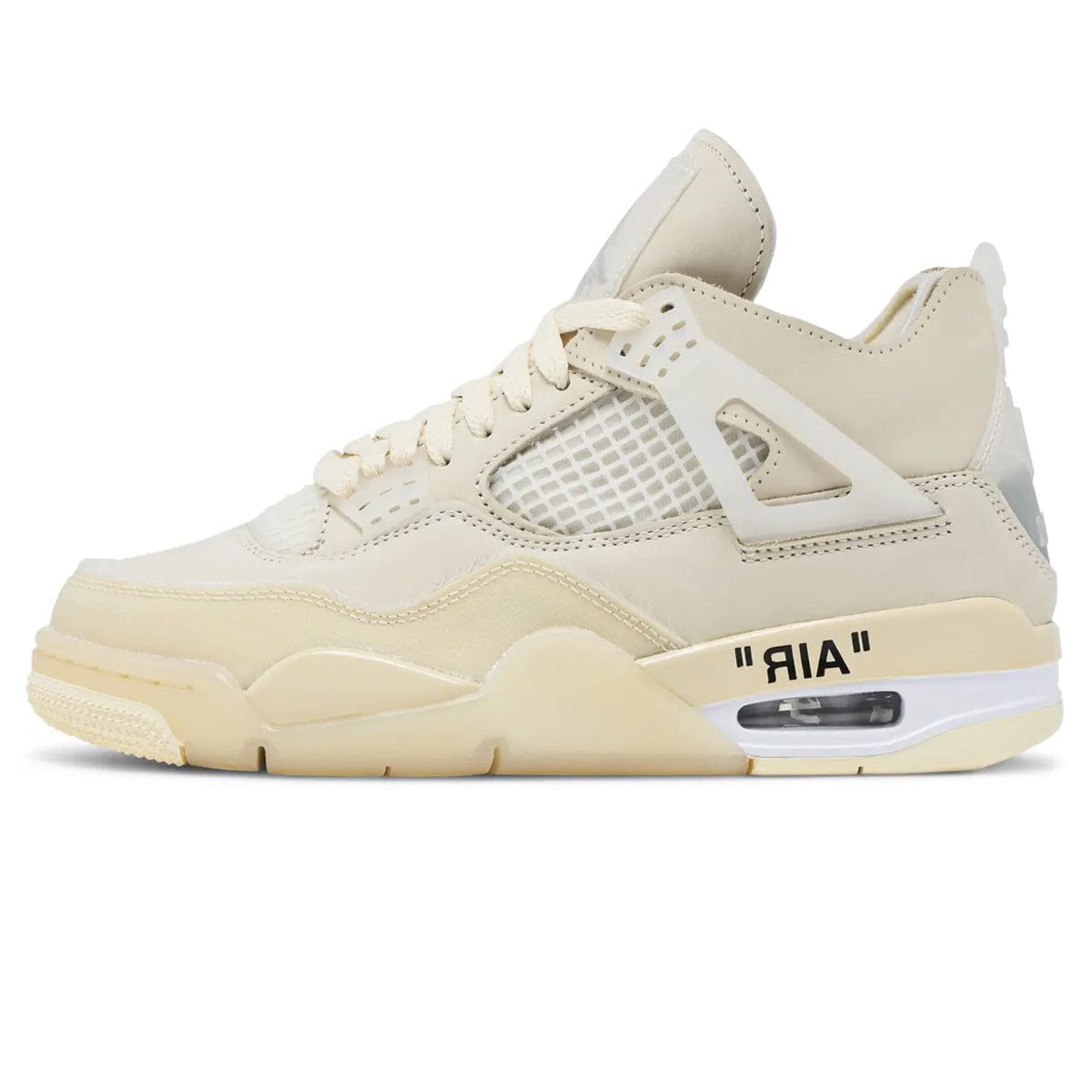 Off-White x Air Jordan 4 SP 'Sail' W — 6 UK — Front View