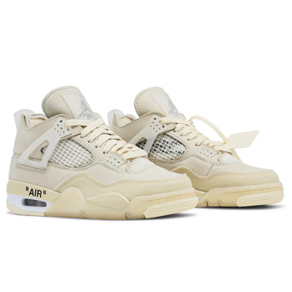 Off-White x Air Jordan 4 SP 'Sail' W — 6 UK — Side View
