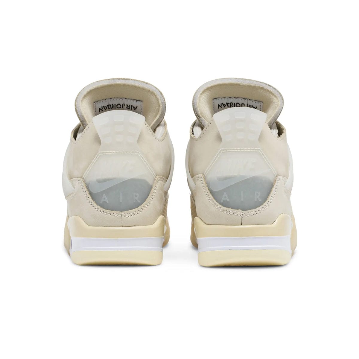 Off-White x Air Jordan 4 SP 'Sail' W — 6 UK — Back View