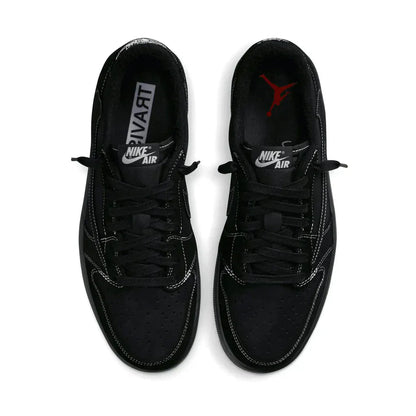 Travis Scott x Air Jordan 1 Low OG SP 'Black Phantom' — 4 UK — Side View