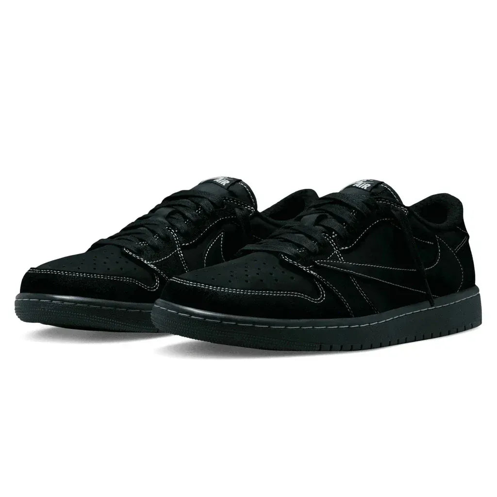 Travis Scott x Air Jordan 1 Low OG SP 'Black Phantom' — 4 UK — Back View