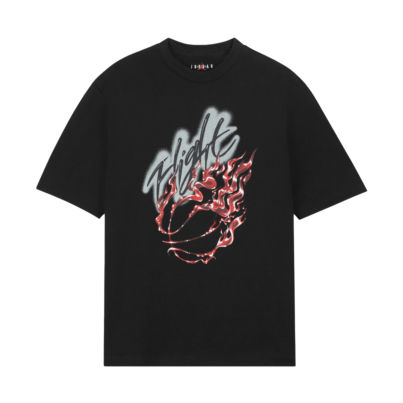 Air Jordan x Travis Scott Flight Graphic T-Shirt 'Black' — XXS — Front View