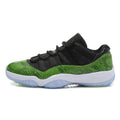 Air Jordan 11 Low Green Snakeskin — UK 3 | EU 35.5 | US 3.5 — Front View