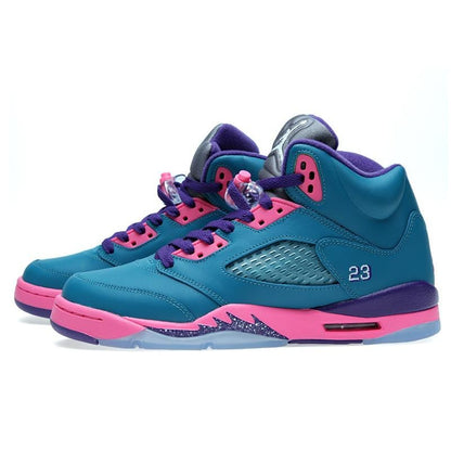 Air Jordan V Retro GS 'Tropical Teal & White' — UK 13.5 | EU 32 | US 1Y — Front View