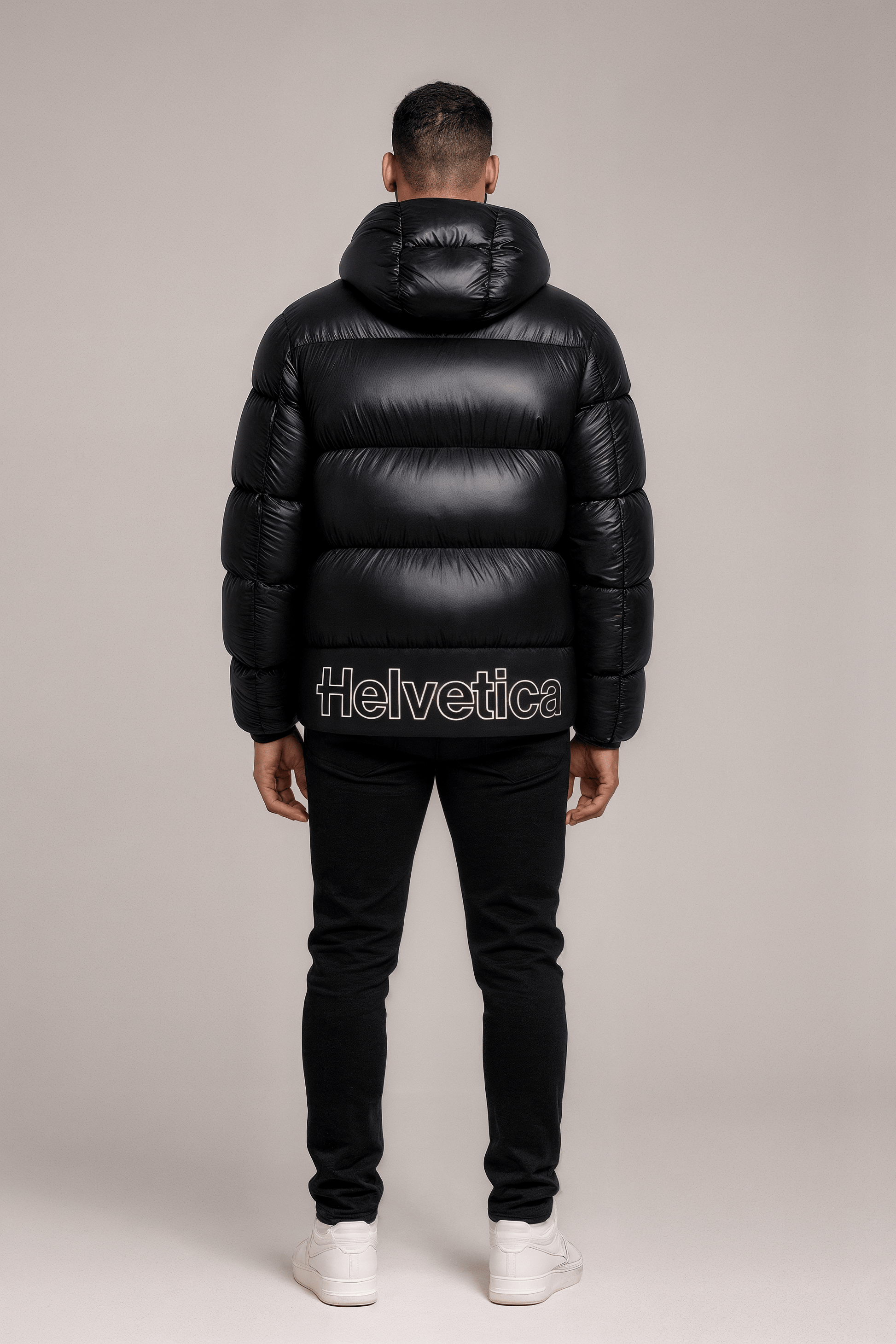 Helvetica Mountain Pioneers PINTO2 Hooded Down Jacket — S — Side View