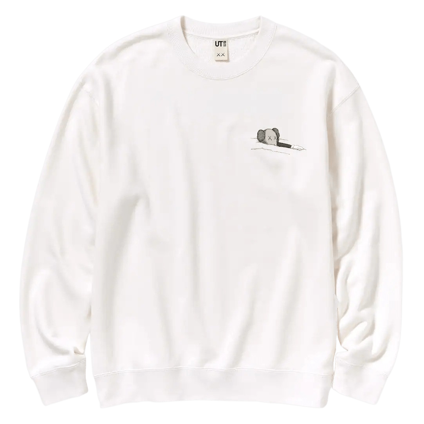 KAWS x UNIQLO UT Graphic Sweatshirt 'White' — XXS — Front View