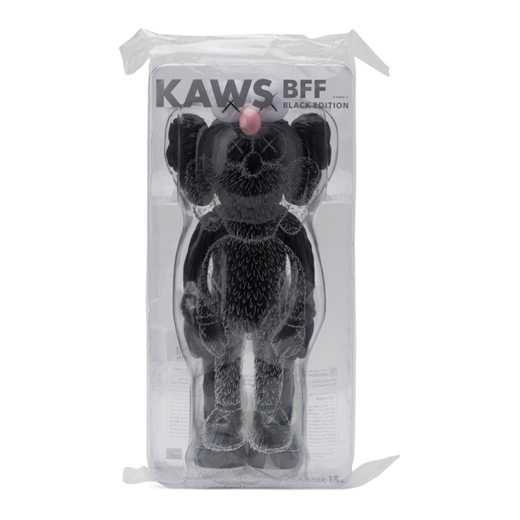 KAWS BFF Open Edition Vinyl Figure 'Black' — Side View