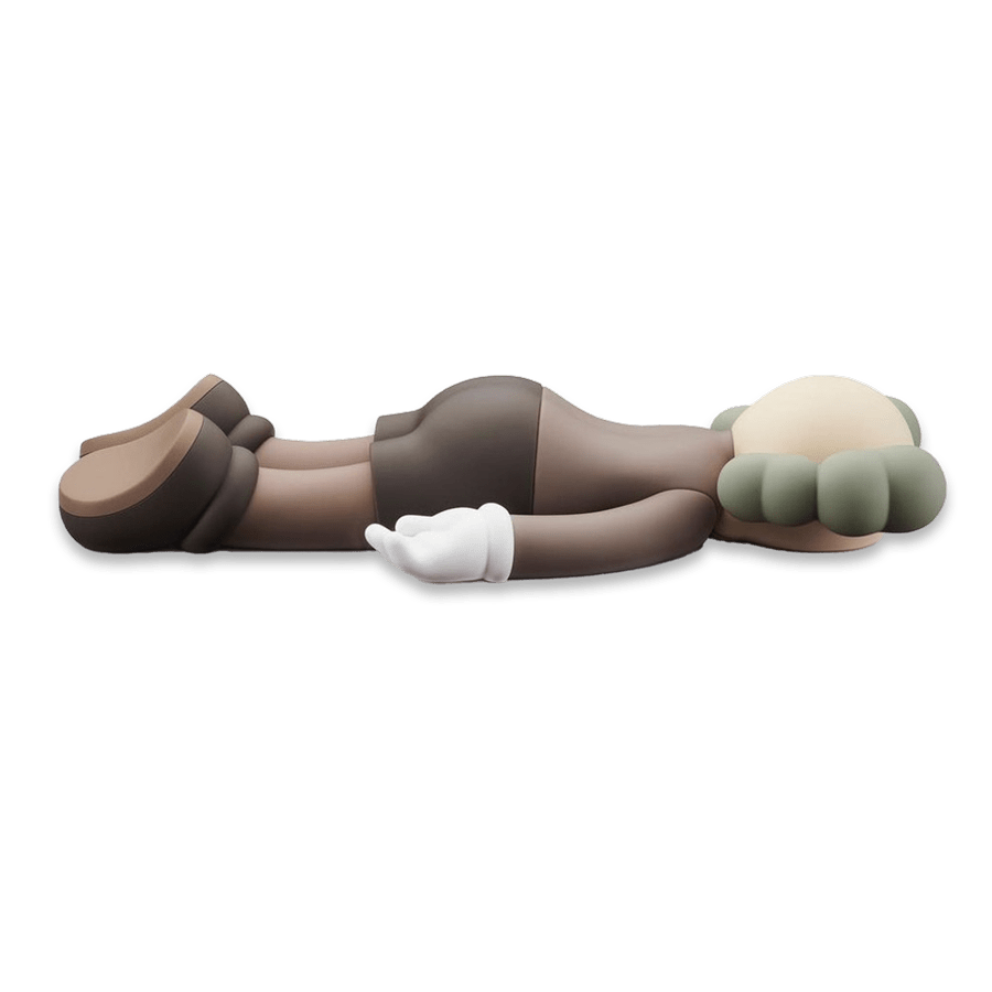 KAWS Companion 2020 Vinyl Figure Brown — Side View