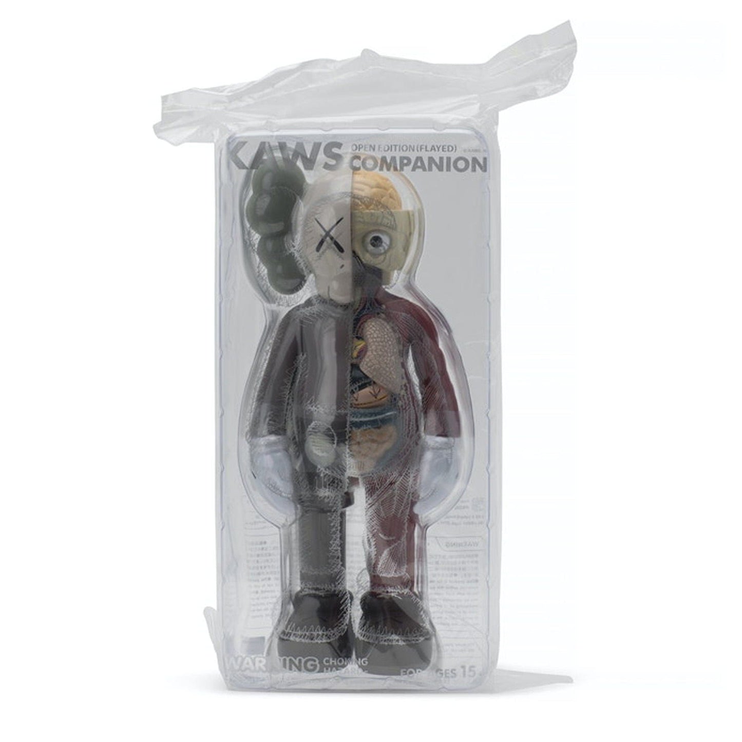 KAWS Companion Flayed Open Edition Vinyl Figure 'Brown' — Side View