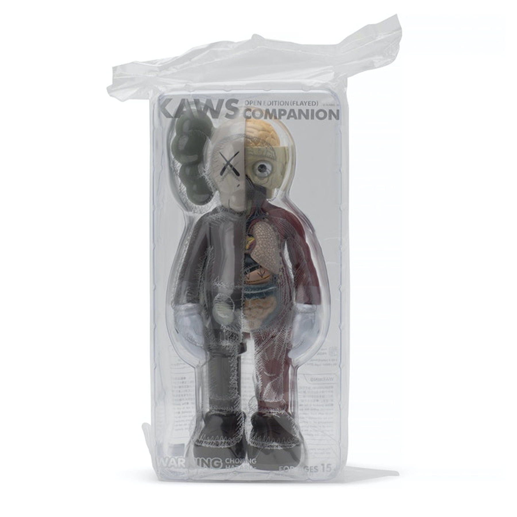 KAWS Companion Flayed Open Edition Vinyl Figure 'Brown' — Side View