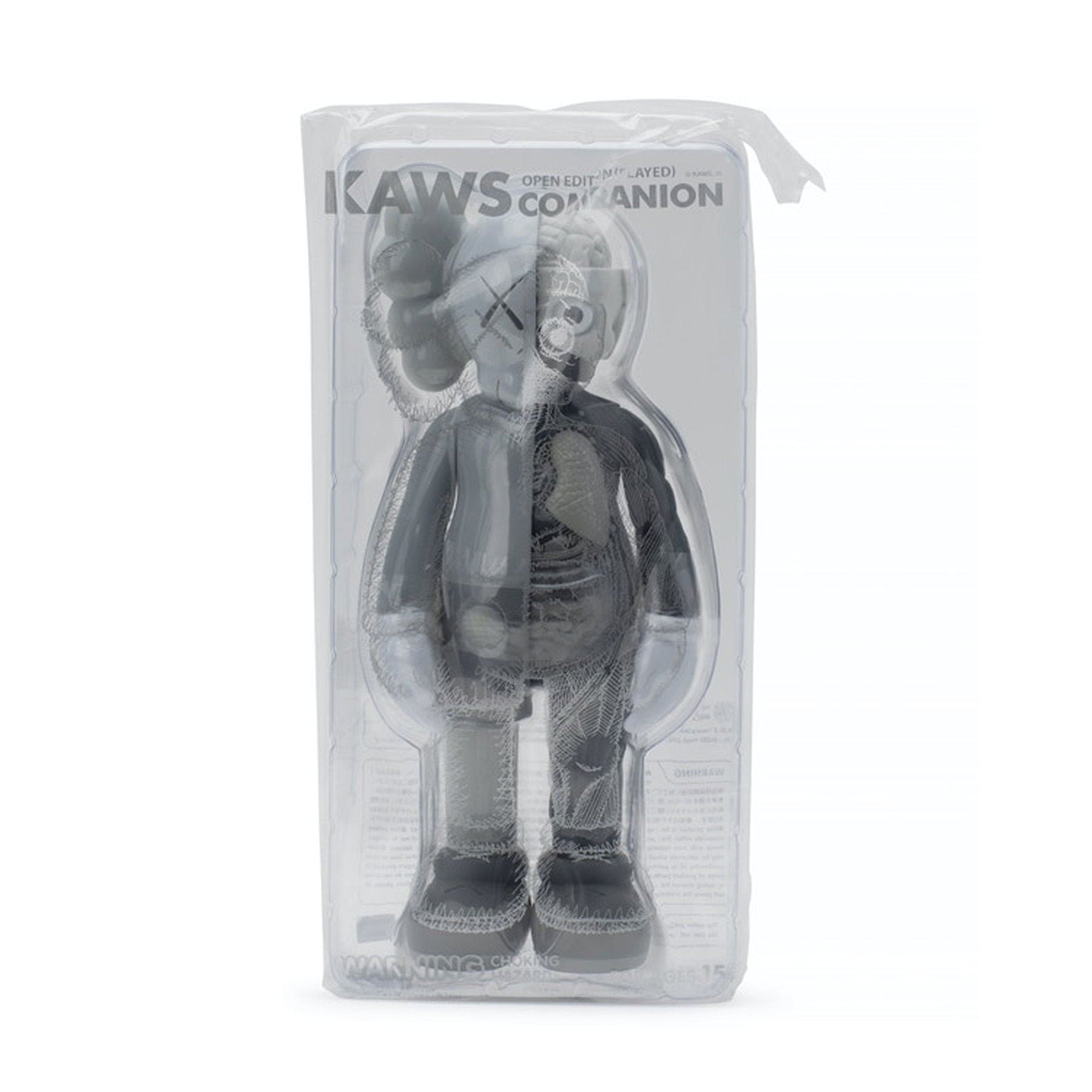 KAWS Companion Flayed Open Edition Vinyl Figure 'Grey' — Side View