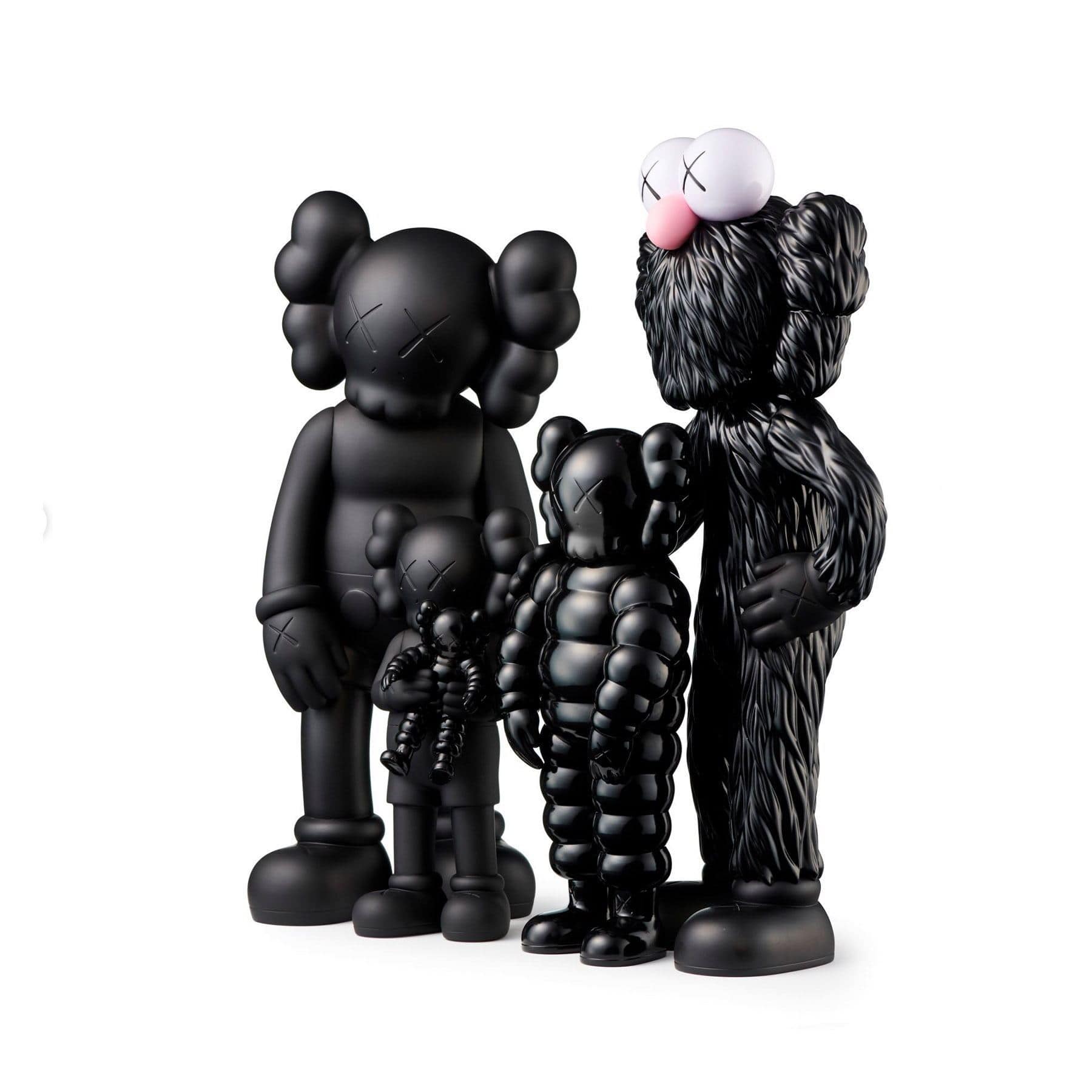 KAWS FAMILY Figures 'Black' — Side View