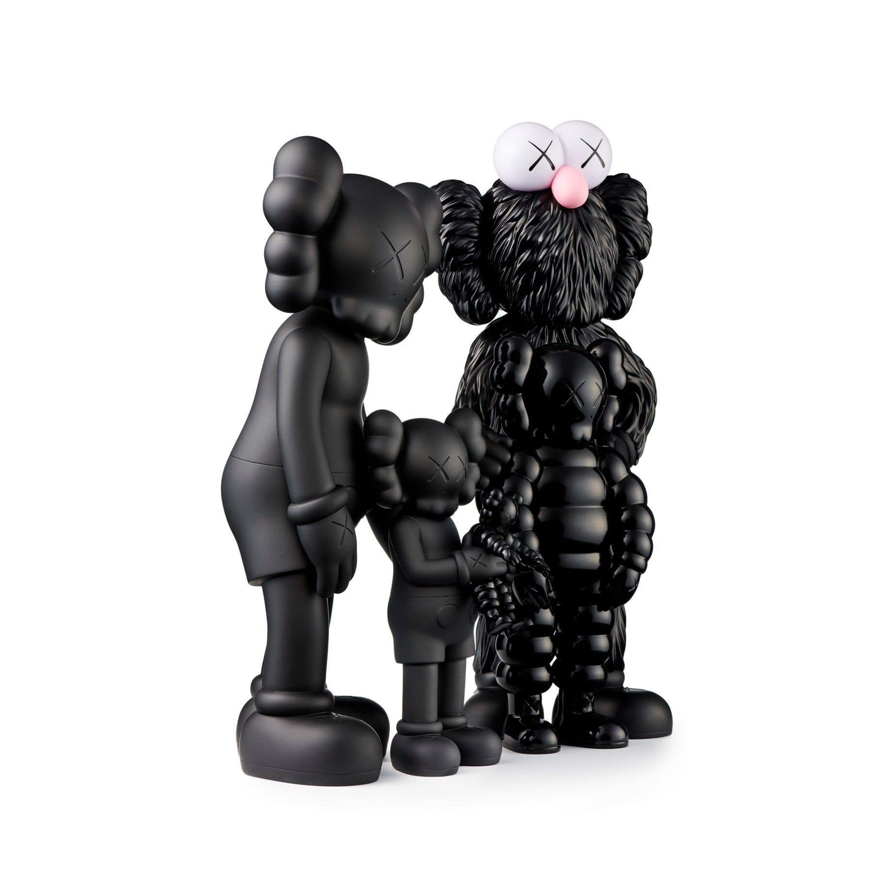 KAWS FAMILY Figures 'Black' — Back View
