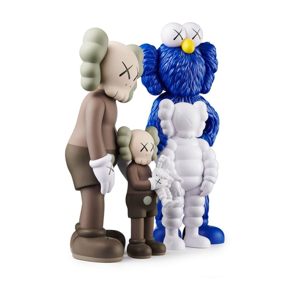 KAWS FAMILY Figures 'Brown/Blue/White' — Back View