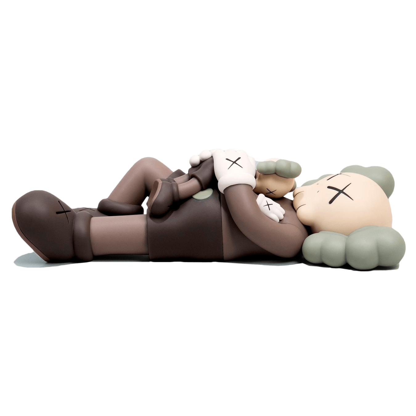 KAWS HOLIDAY SINGAPORE Figure Brown — Front View