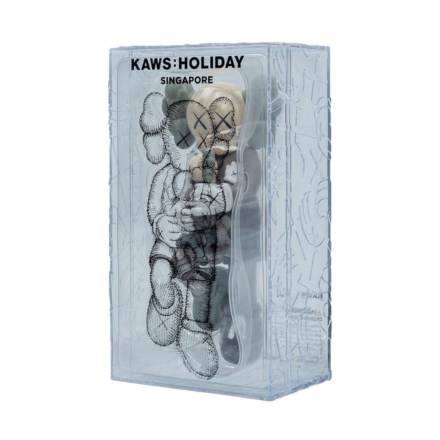 KAWS HOLIDAY SINGAPORE Figure Brown — Back View