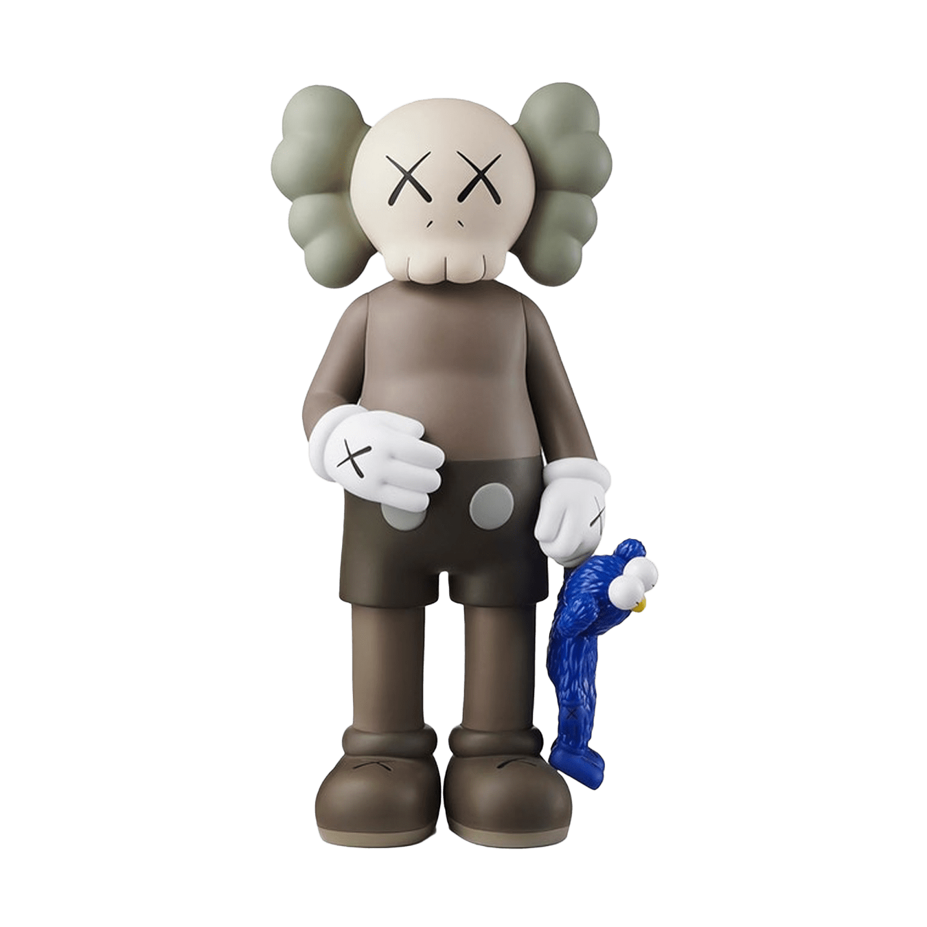 KAWS Share Vinyl Figure 'Brown' — Front View
