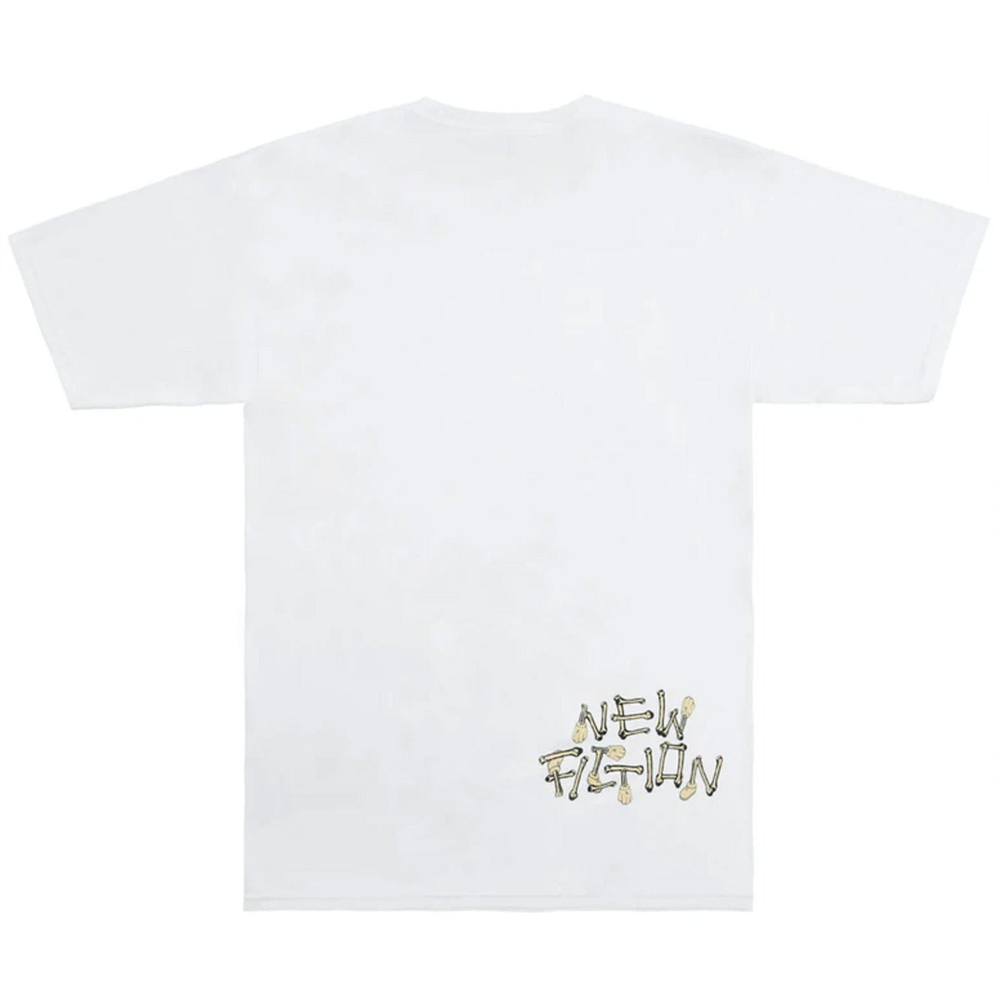 KAWS Skeleton New Fiction Bone T-Shirt 'White' — XXS — Side View