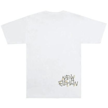 KAWS Skeleton New Fiction Bone T-Shirt 'White' — XXS — Side View