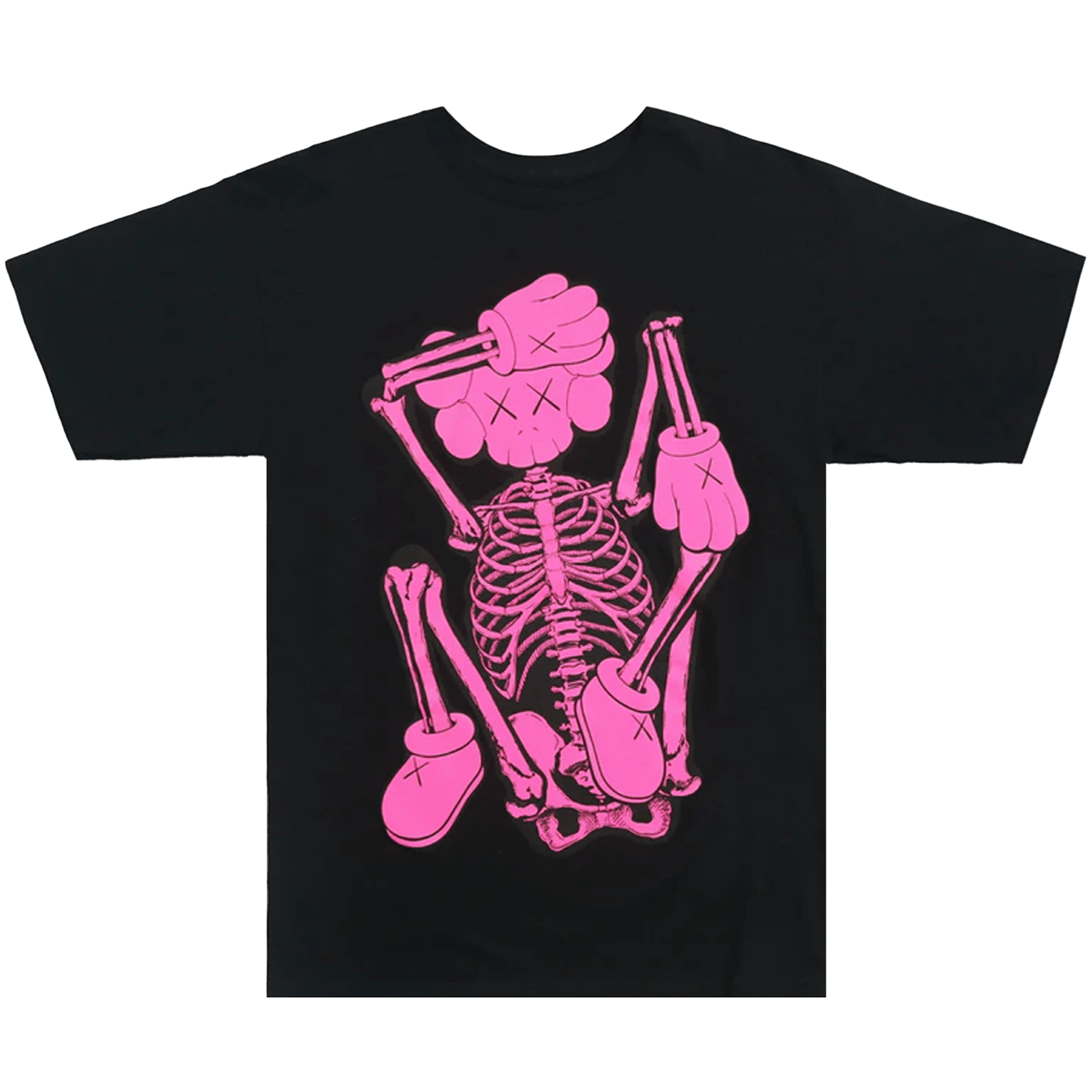 KAWS Skeleton New Fiction Bone Tee 'Black' — XXS — Front View