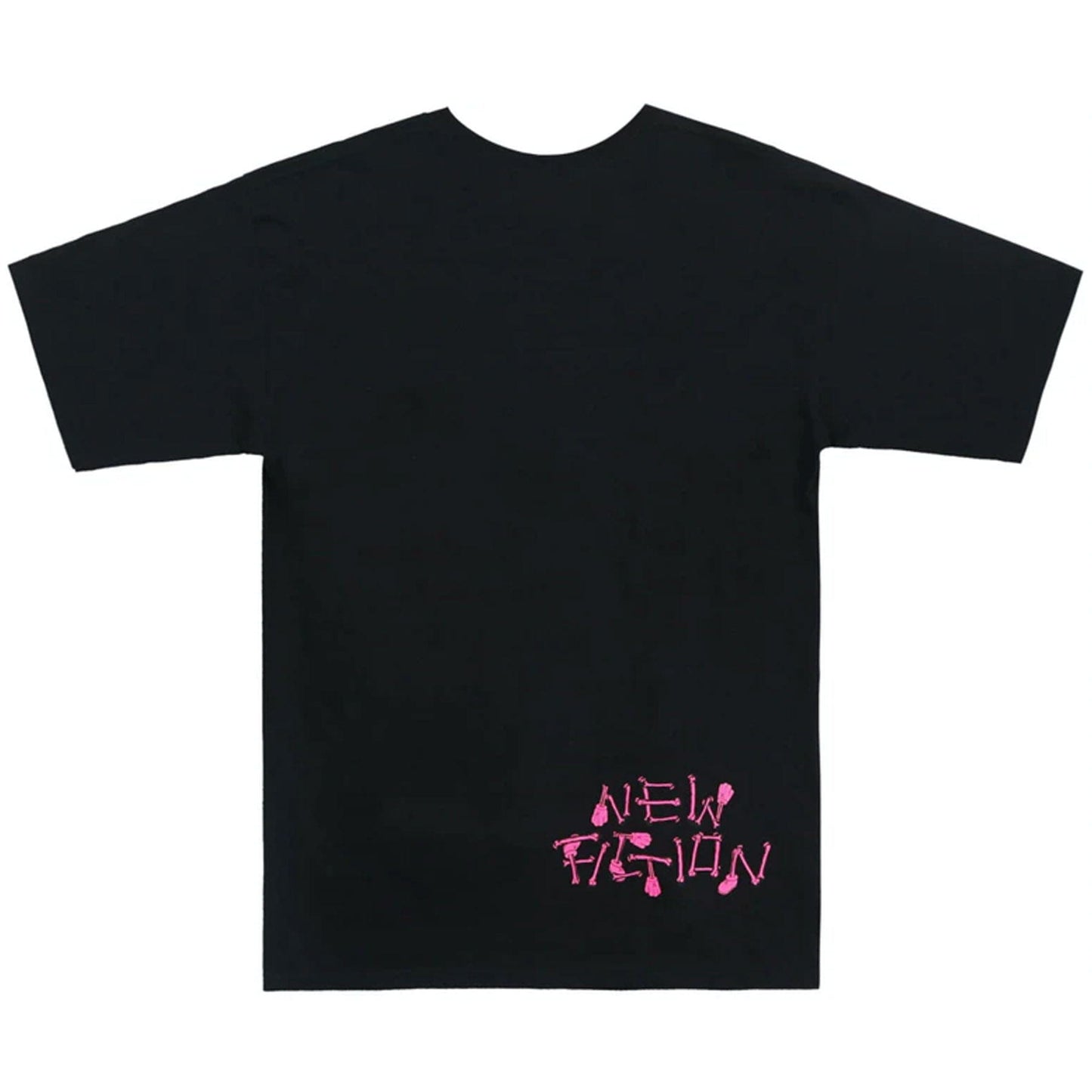 KAWS Skeleton New Fiction Bone Tee 'Black' — XXS — Side View