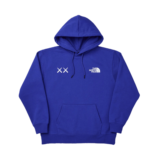 The North Face x KAWS Pullover Hoodie 'Bolt Blue' — XXS — Front View