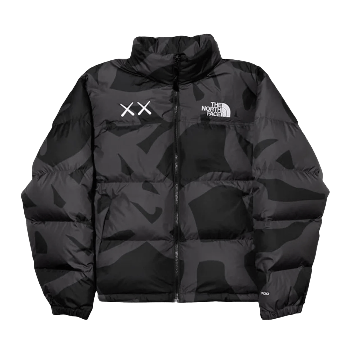 The North Face x KAWS Retro 1996 Nuptse Jacket 'Black' — XXS — Front View