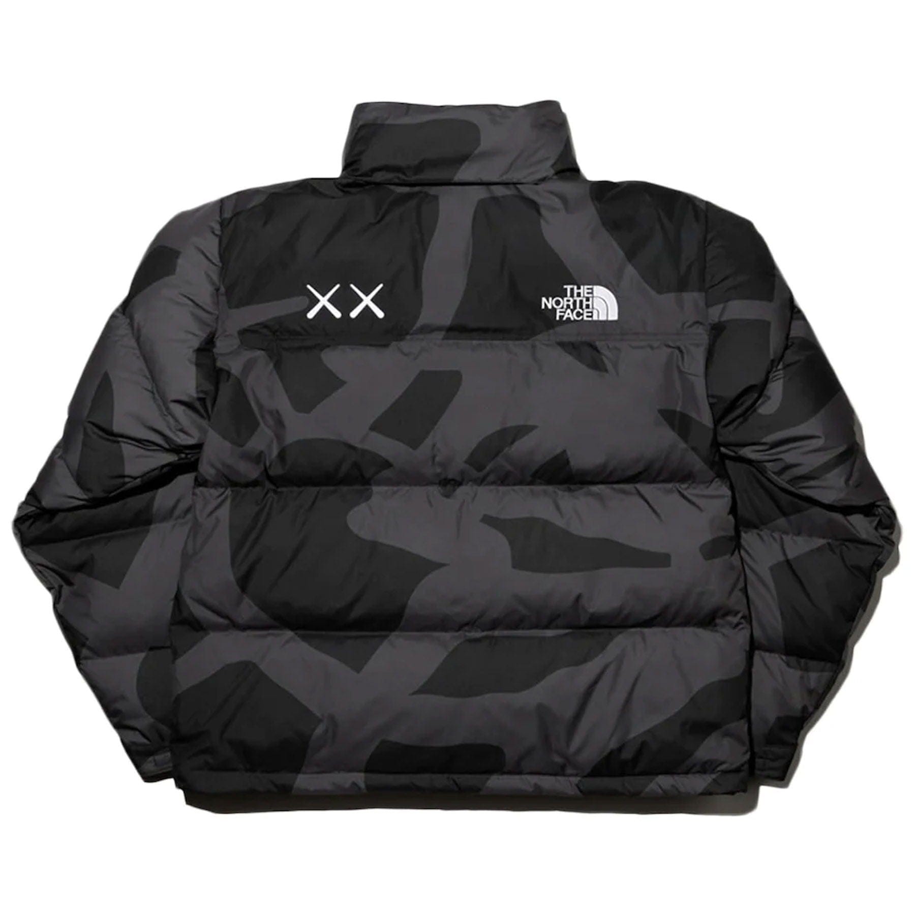 The North Face x KAWS Retro 1996 Nuptse Jacket 'Black' — XXS — Side View