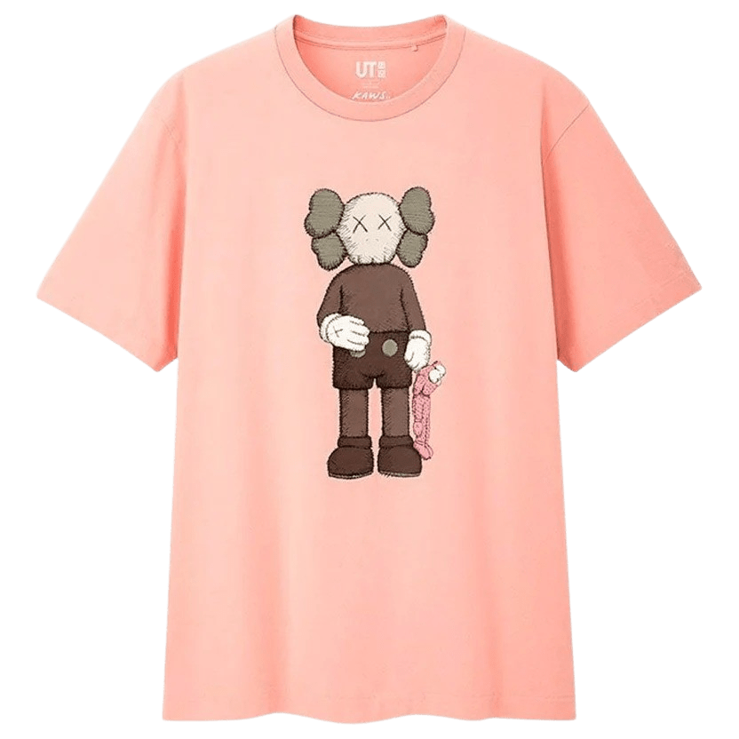 KAWS x Uniqlo Companion Tee Pink — XXS — Front View