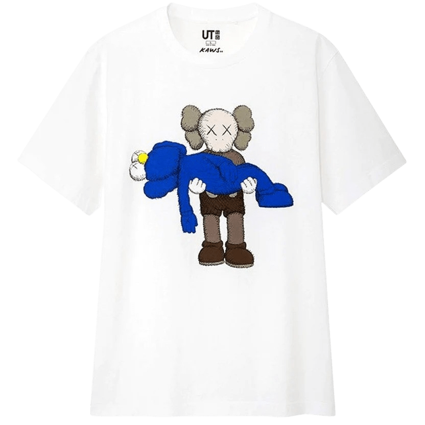 KAWS x Uniqlo Gone Tee White — XXS — Front View