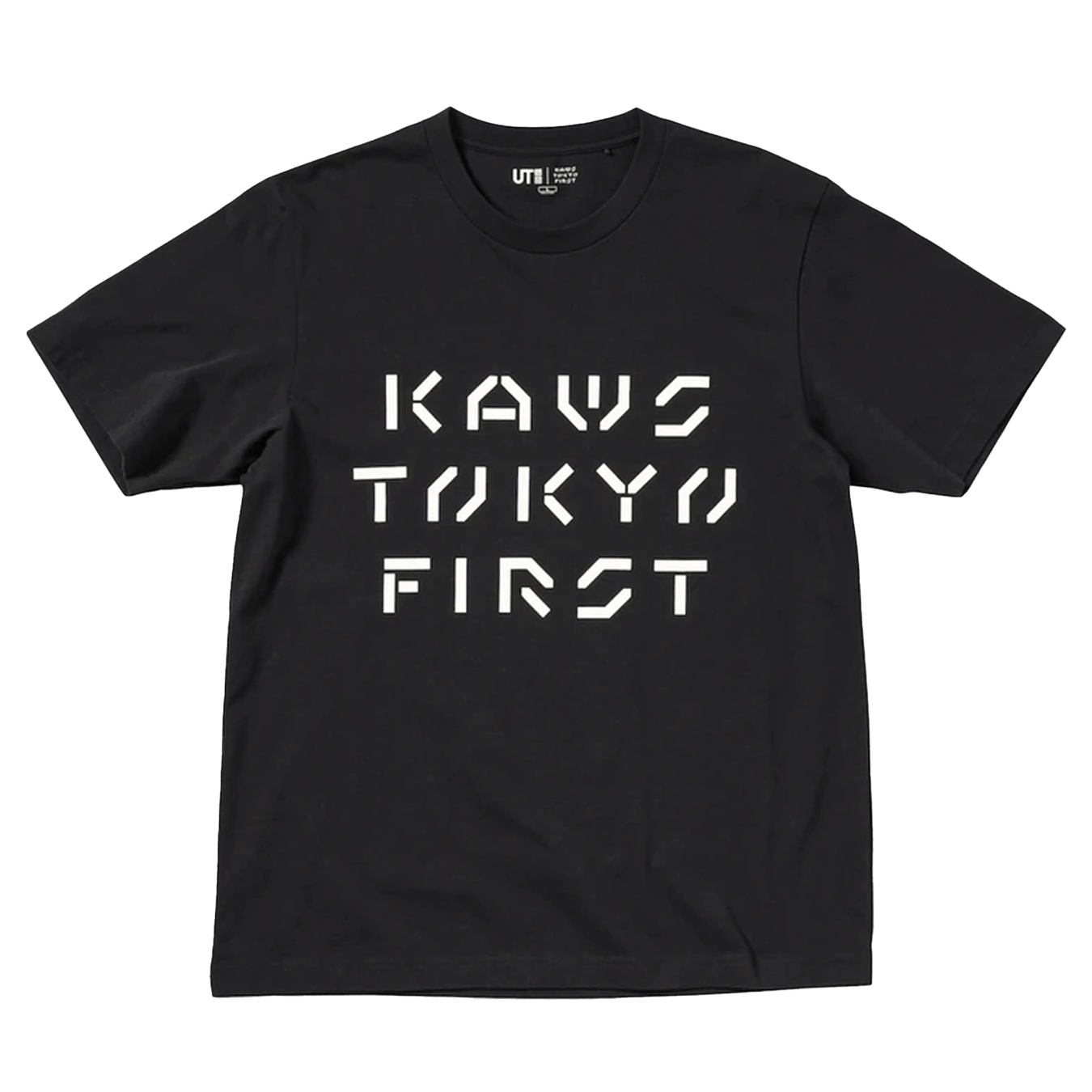 KAWS x Uniqlo Tokyo First Tee (Asia Sizing) Black — XXS — Front View