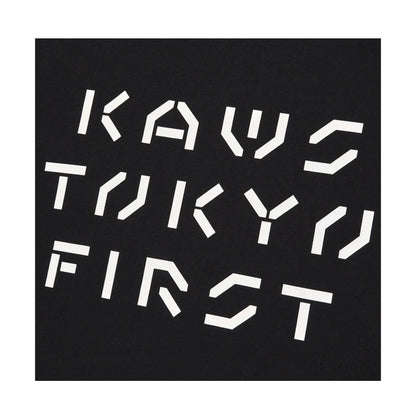 KAWS x Uniqlo Tokyo First Tee (Asia Sizing) Black — XXS — Side View