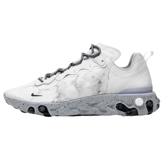 Kendrick Lamar x React Element 55 'Pure Platinum' — UK 3 | EU 35.5 | US 3.5 — Front View
