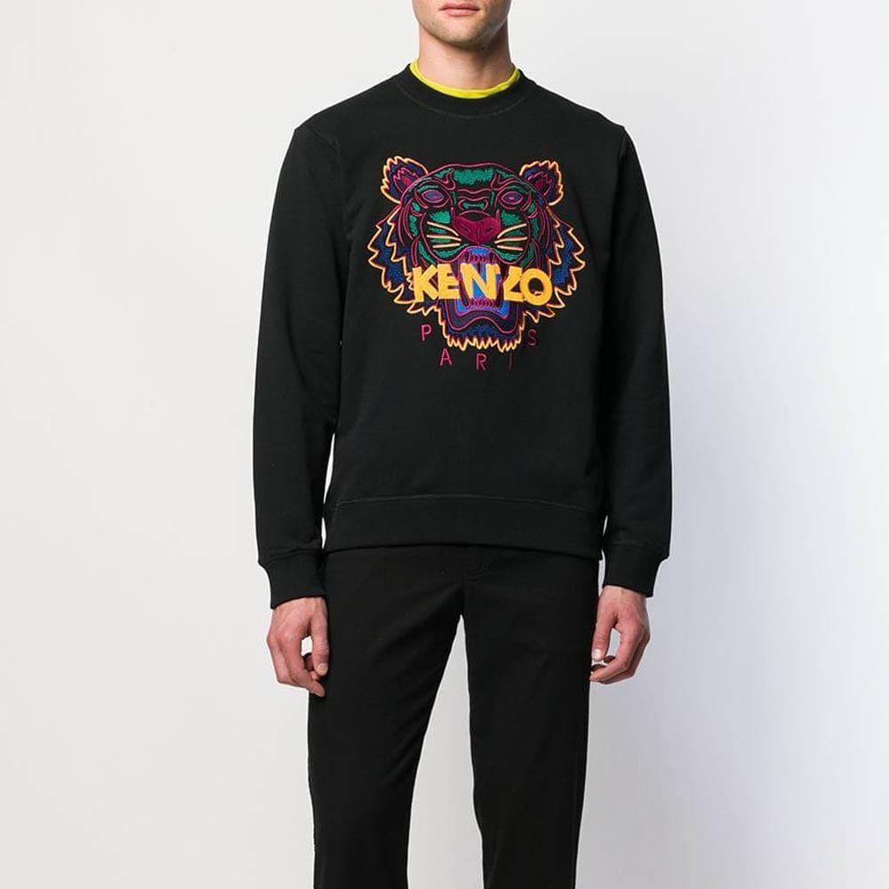 Kenzo Embroidered Tiger Sweatshirt "Black" — XXS — Side View