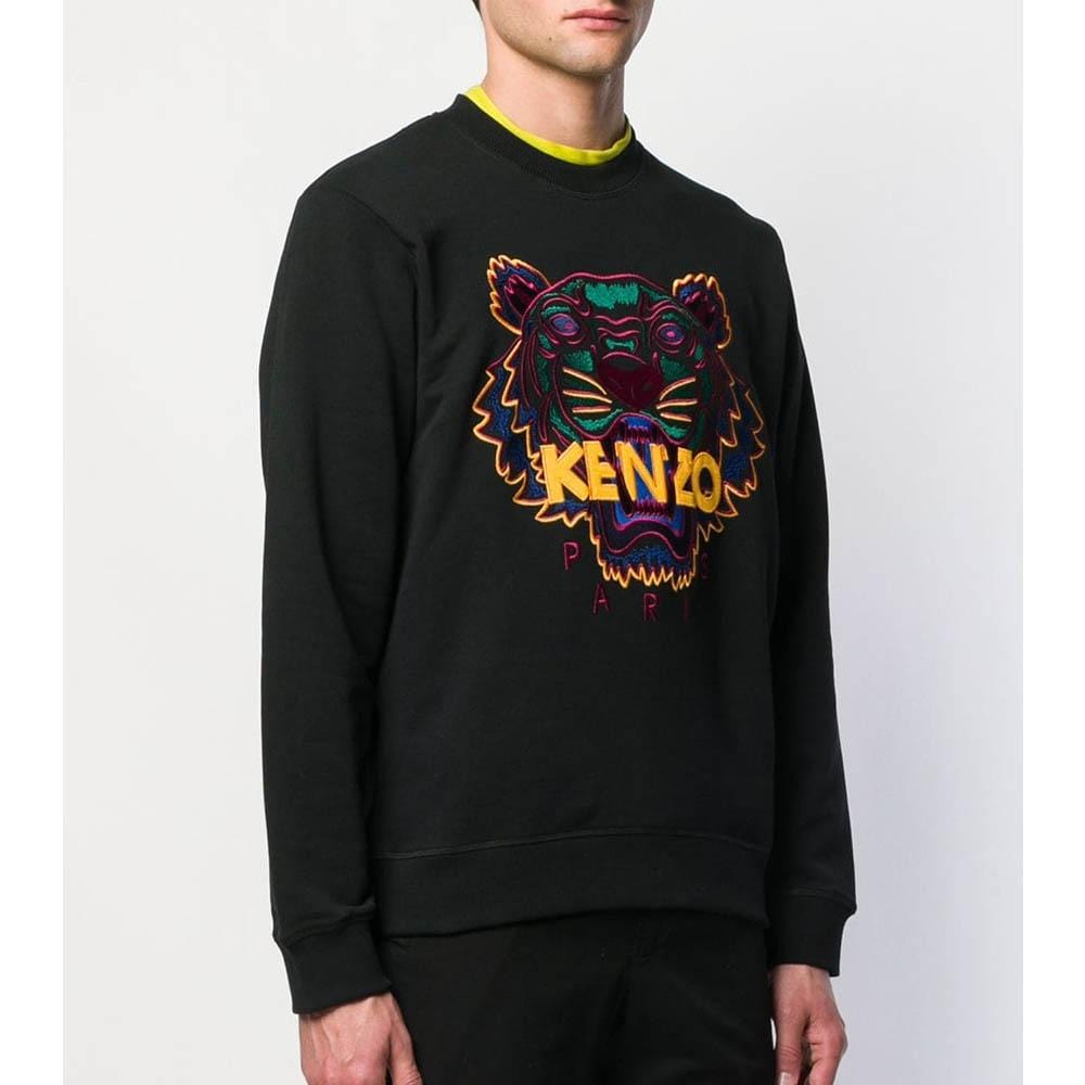 Kenzo Embroidered Tiger Sweatshirt "Black" — XXS — Back View
