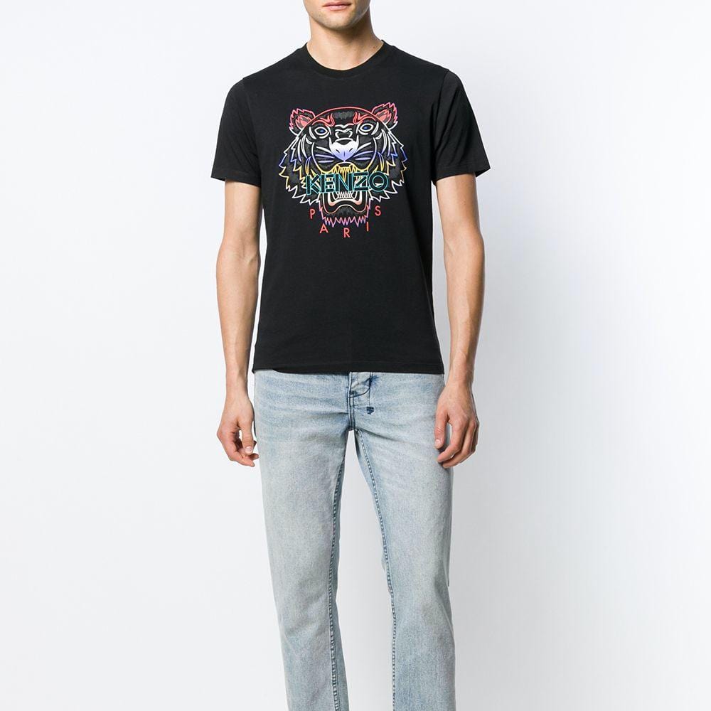 Kenzo Tiger head T-Shirt 'Black' — XXS — Side View
