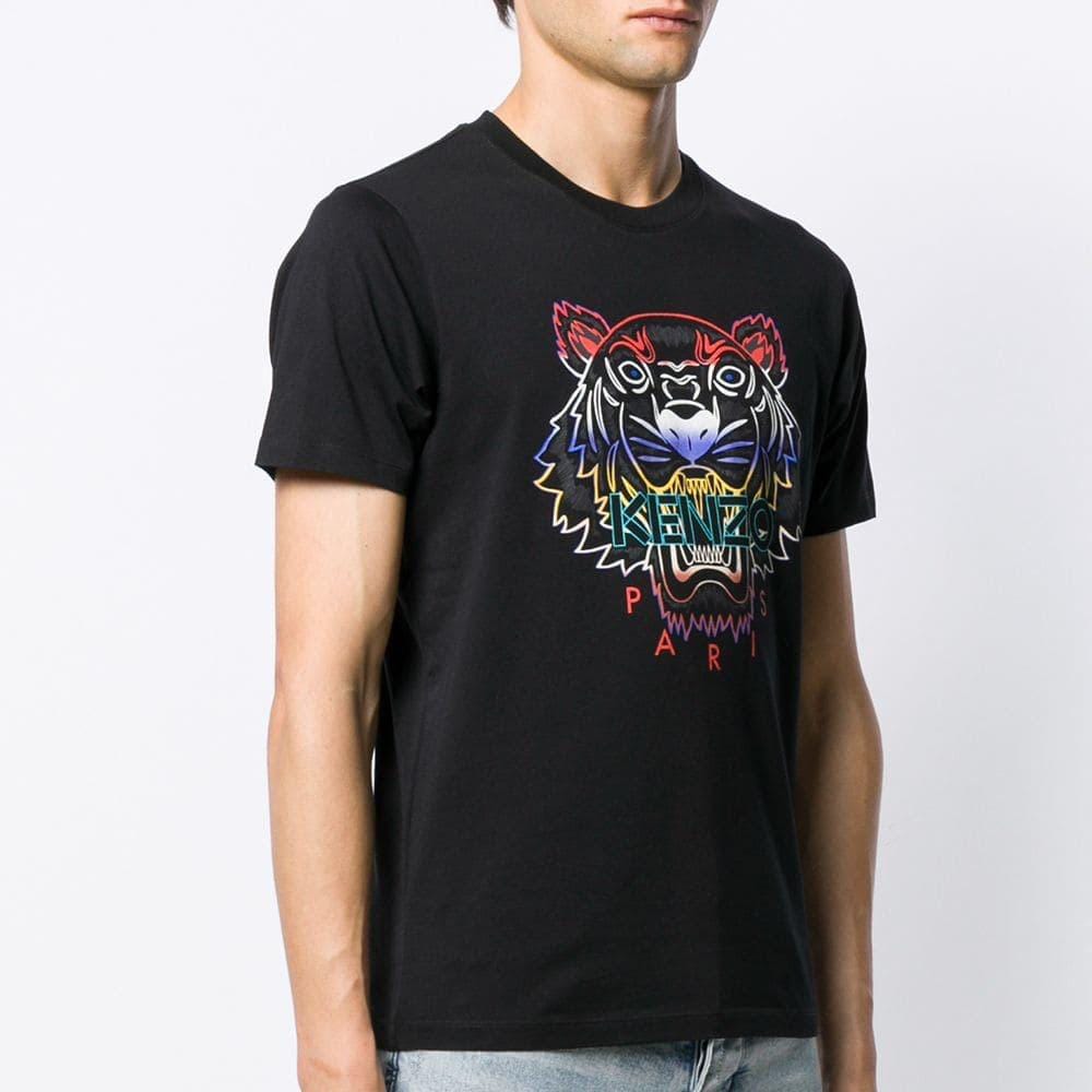 Kenzo Tiger head T-Shirt 'Black' — XXS — Back View