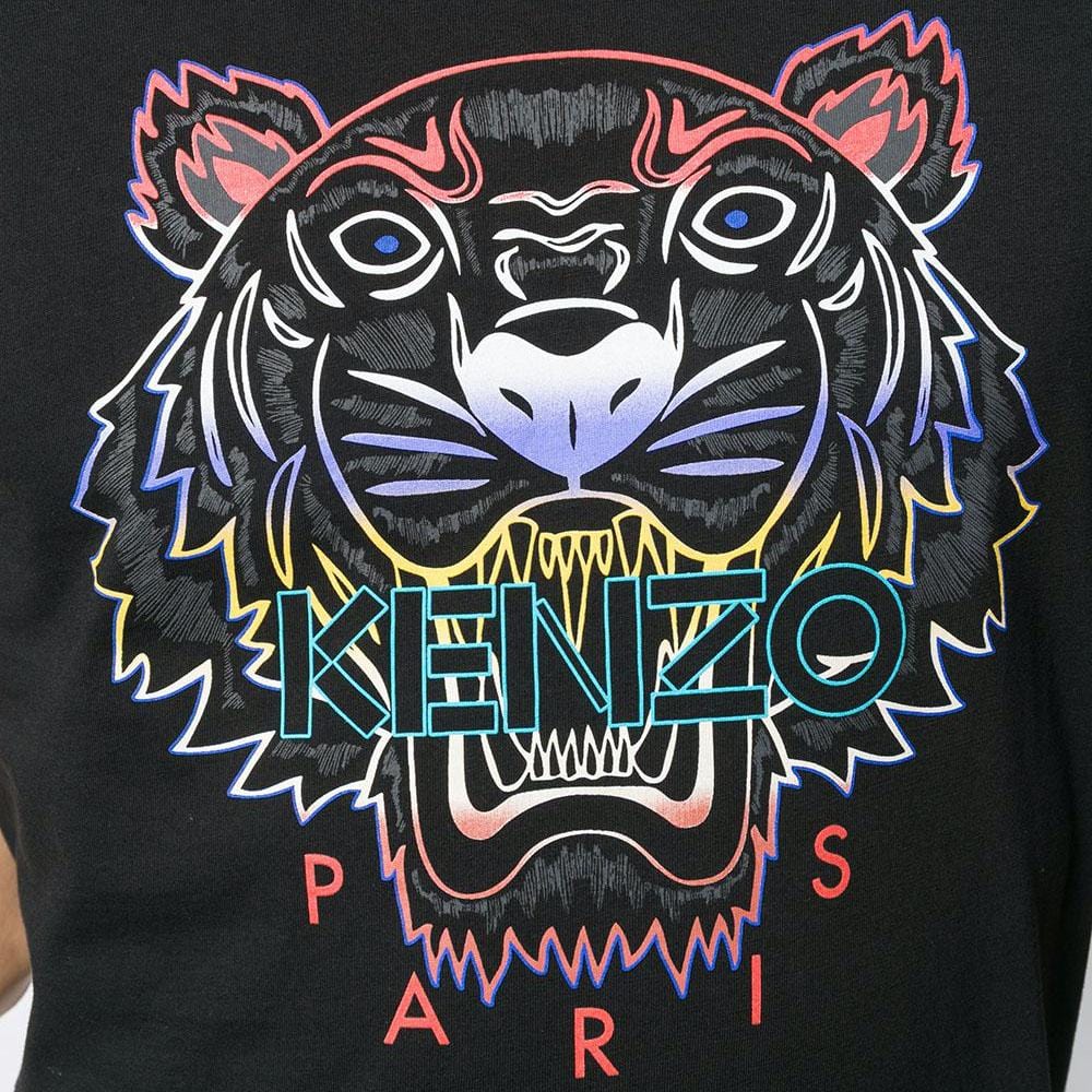 Kenzo Tiger head T-Shirt 'Black' — XXS — Detail View
