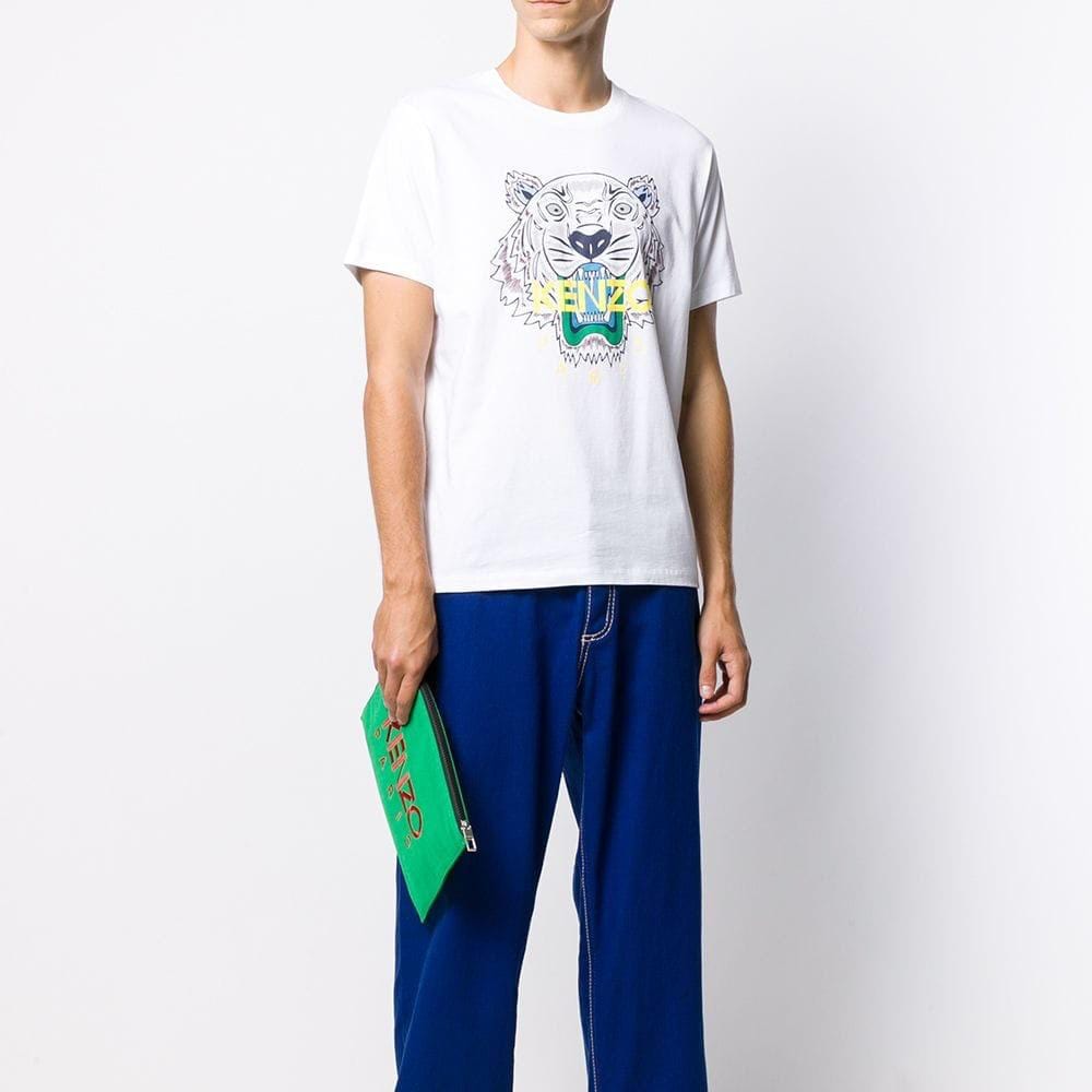 Kenzo Tiger T-Shirt 'White' — XXS — Back View