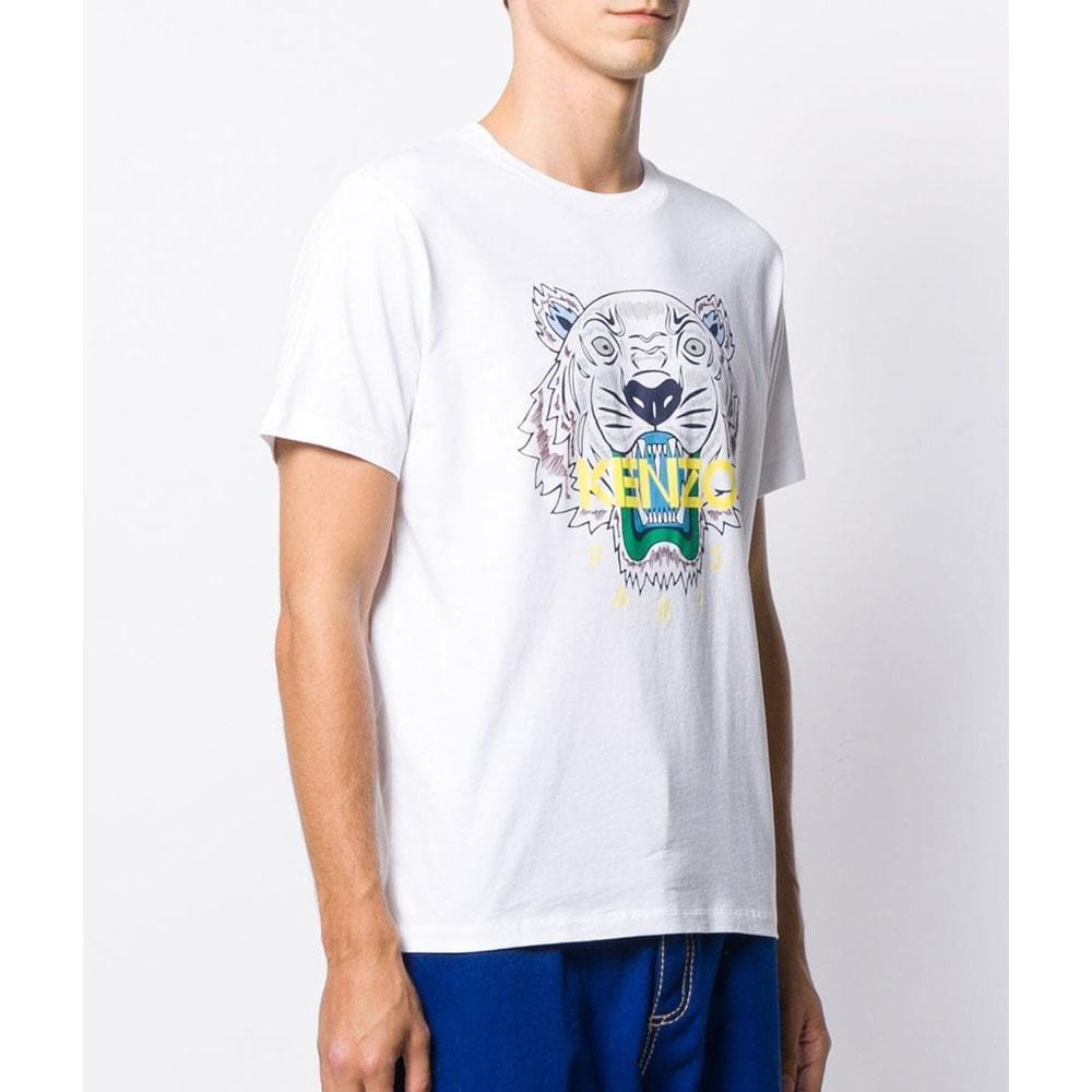 Kenzo Tiger T-Shirt 'White' — XXS — Side View