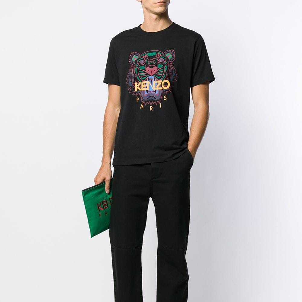 Kenzo Tiger T-Shirt "Black" — XXS — Side View