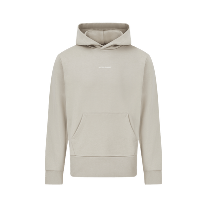 Kick Game Logo Hoodie 'Feather Grey' — XXS — Front View