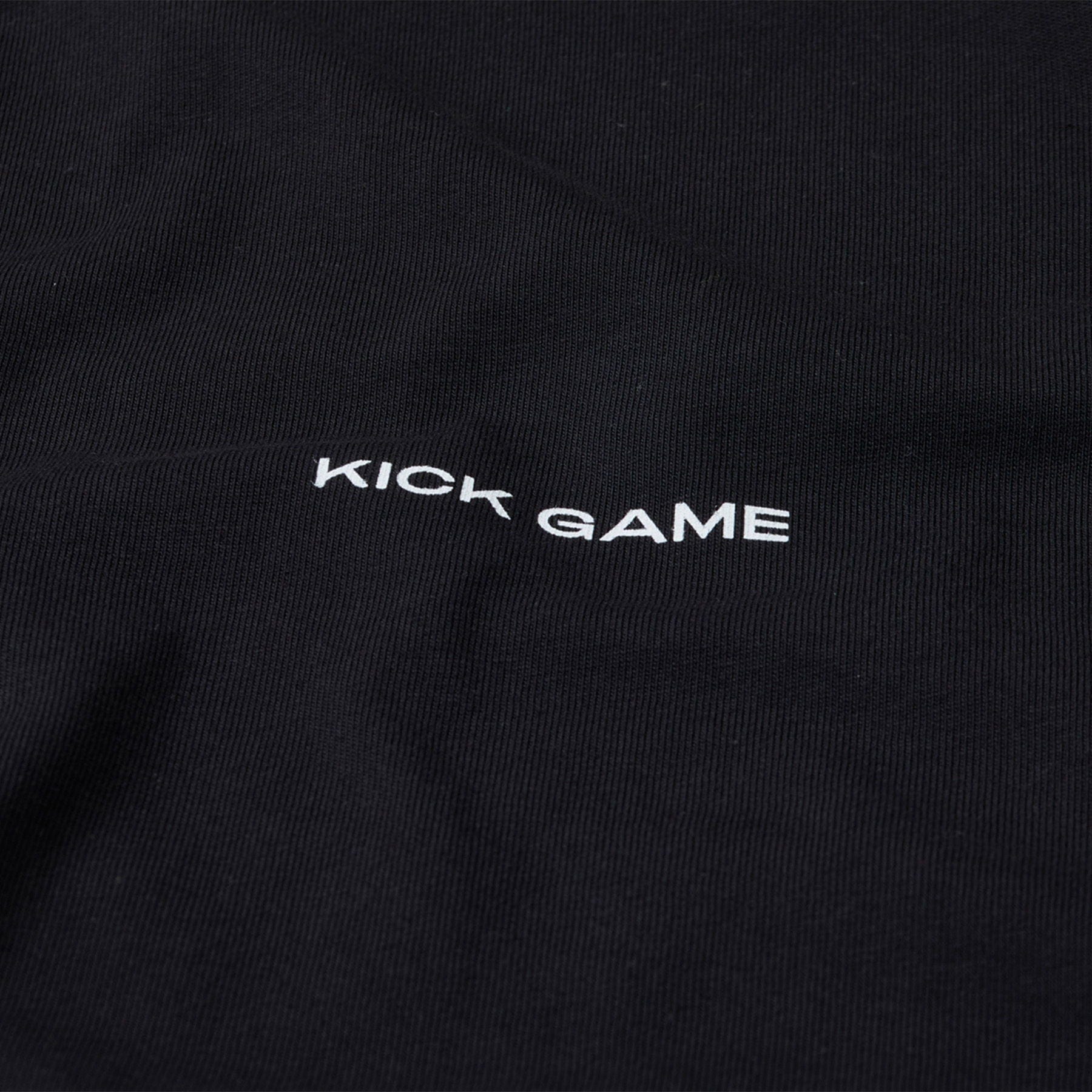 Kick Game Logo T-Shirt 'Black' — XXS — Back View