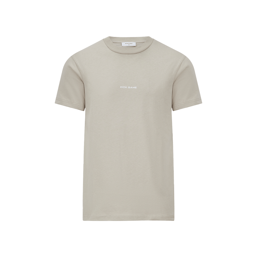 Kick Game Logo T-Shirt 'Feather Grey' — XXS — Front View